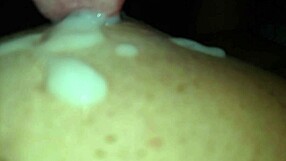 Hot wife begs for massive cumshot - cuck licks it up!