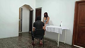 Pretty young Latina patient cheats with fat doctor daddy shaking her curvy ass in kinky hospital roleplay.