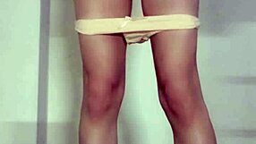 Outdoor Masturbation Soaks Her Panties in Hot Cum Dripping Down Thighs Suggestively