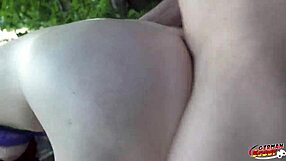 German Redhead Mia May Public ANAL Pickup Fuck at Viewing Event