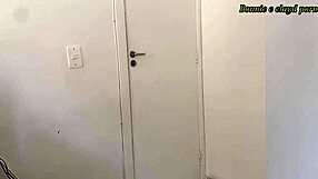 Skinny redhead Brazilian stepdaughter gets pussy and ass fucked after caught watching porn