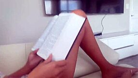 Petite bookworm teen charlotte mae rides scott stark in taboo household roleplay creampie