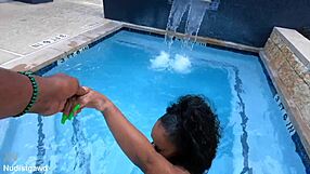 ivy wasn't ready for that big black meat shaking her ebony ass bareback