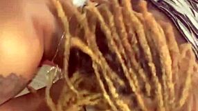 latvian babe slurps spaghetti-style blowjob despite room full of homies