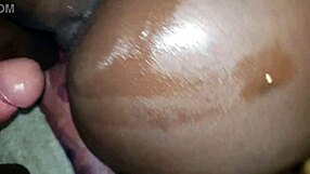 african slut bends over for monster bbc anal doggystyle fingering