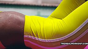 ashley aleigh showers then gets bent over for cum splash