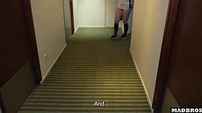 english slut bent over public corridor takes rough anal bbc for bet