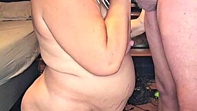 pregnant wife kneels eagerly sucking monster cock with deepthroat passion