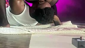 you eat that ass like the pro you are in homemade ebony bdsm with wet shaved milf