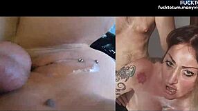 rough anal pounding makes milf squirt then creampie fills her dirty talking asshole!