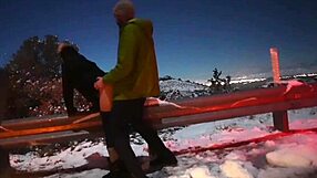 caught pregnant slut taking bent over anal in public with dirty talk moaning