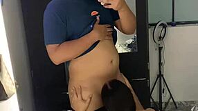 morena latina loves watching her big ass bounce in mirror fuck