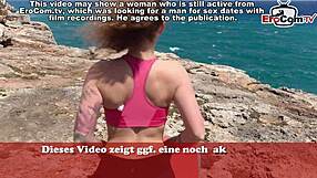 Skinny German Teen Risks Public Outdoor Fuck