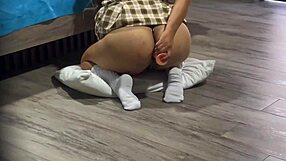 Latina Schoolgirl Gapes Ass On Toy. Stepdad Watches Rough Anal