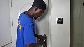 my stepbrother's thick black cock fills my curvy ebony pussy