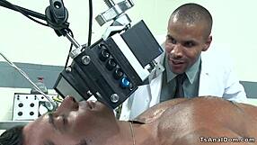 Shemale Nurse Takes Black Doctor's Cock Deep in Ass Hardcore Domination Fuck