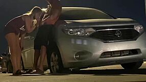 caught pregnant slut taking bent over anal in public with dirty talk moaning
