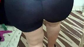 Big-Ass Señora Rocks Shiny Spandex!