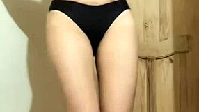 asian colombian beauty sways hips in deeply emotional sensual baile dance performance