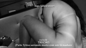 hotwife strokes old male friend's throbbing cock during voyeur massage. part 3 excerpt clip