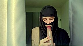 Slutty Muslim Teacher Deepthroats with Wild Arab Passion