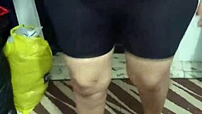 Big-Ass Señora Rocks Shiny Spandex!