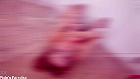 oh god, pixie pink's extreme anal gape in nylon bodystocking with drunk dildo orgasms