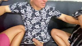 i teach old stepdad to fuck me and big ass teen in homemade threesome