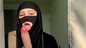 Slutty Muslim Teacher Deepthroats with Wild Arab Passion