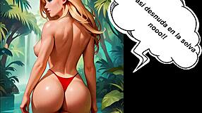 jungle gangbang comic with monster cocks gaping her holes