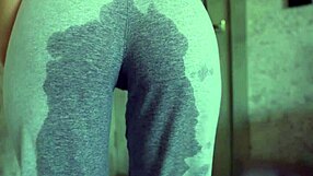 BIG CLIT TEEN PISSES SWEATPANTS IN GYM DESPERATION