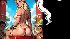 jungle gangbang comic with monster cocks gaping her holes