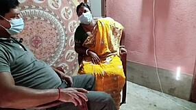 stepmom tells stepson to massage her big tits and wet pussy for free