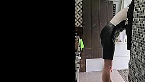 peeking at my private milf life changing bras and lingerie in campervan before outdoor shoot