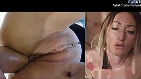 rough anal pounding makes milf squirt then creampie fills her dirty talking asshole!