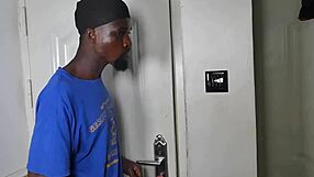 my stepbrother's thick black cock fills my curvy ebony pussy