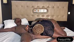 i rim his ass then he rams bbc deep in my ebony pussy missionary style