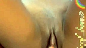 curious how this cute colombian big ass babe destroys her tight hole with giant dildo shaking wildly