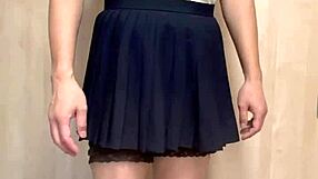 Prim Schoolgirl's Bell Clit Anal Training Shame