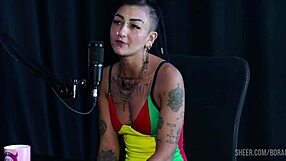 Bruna Carlos Fingers and Fucks in Sheer Red Casting Comp