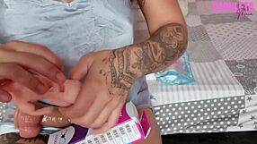 teasing her petite latina curves with dirty toy talk