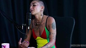 Bruna Carlos Fingers and Fucks in Sheer Red Casting Comp