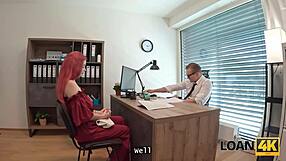 i got so horny seeing olivia's big tits i jumped her cock in the office