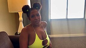 Girlfriend Cheats on Phone with Boyfriend While Best Friend Fucks Her Big Ass and Creampies