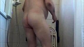 mark wright showers, begs another man to pound his tight ass