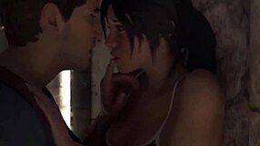 Lara Croft Rides Nathan Drake Cowgirl Missionary Pussy Pound During Epic Battle Fuck!