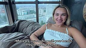 stepbro rails me hard against skyscraper window 😈🔥 so intense up here 💦