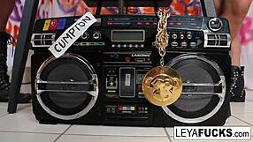 Leya Falcon's BBC Anal Creampie Fed to Cuck Sissy Bitch