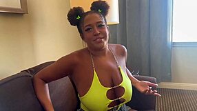 Girlfriend Cheats on Phone with Boyfriend While Best Friend Fucks Her Big Ass and Creampies