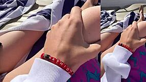 Wanna join this yacht couple's public creampie romp with big cock in her tight pussy?